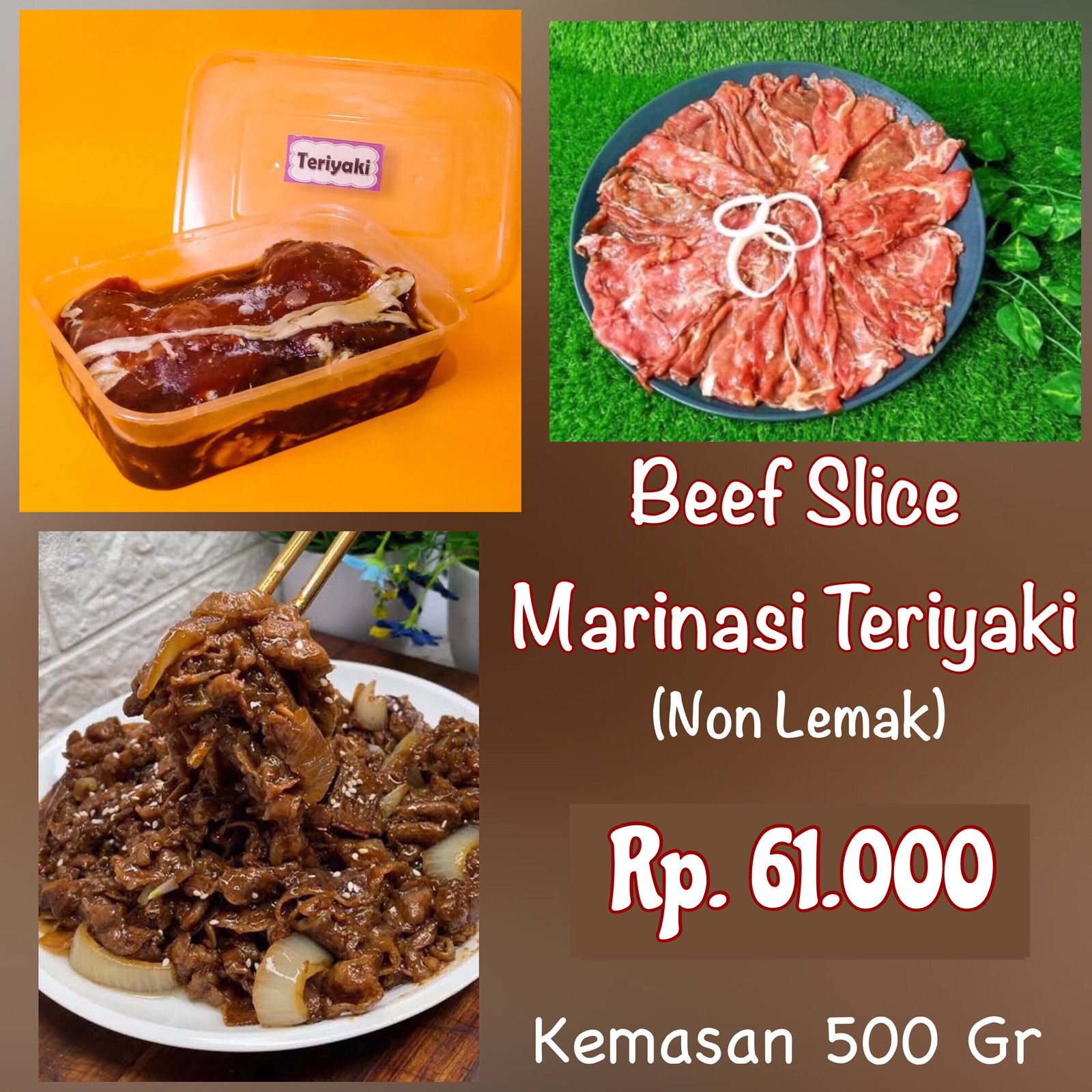 Beef Slice Marinasi Teriyaki