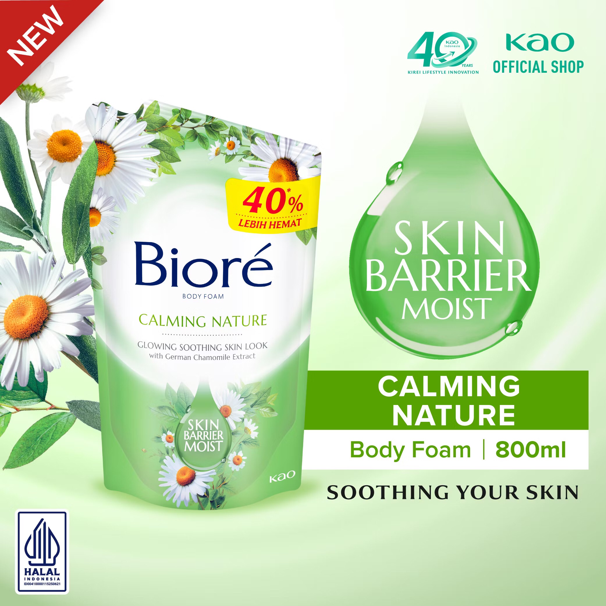 Biore Calming Nature 800 ML