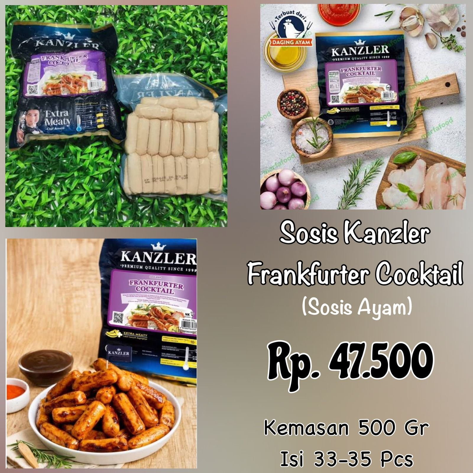 Sosis Kanzler Frankfurter 500Gr