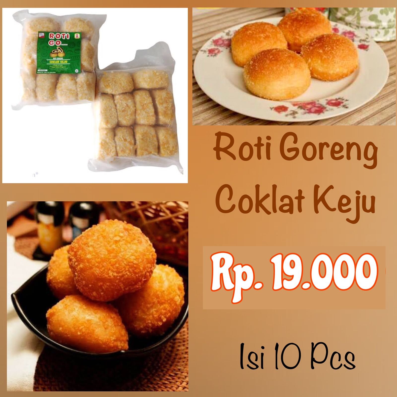 Roti Goreng Go Coklat Keju