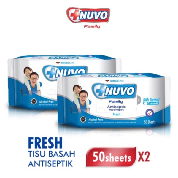 Tisu Basah Nuvo Biru Isi 2 pcs