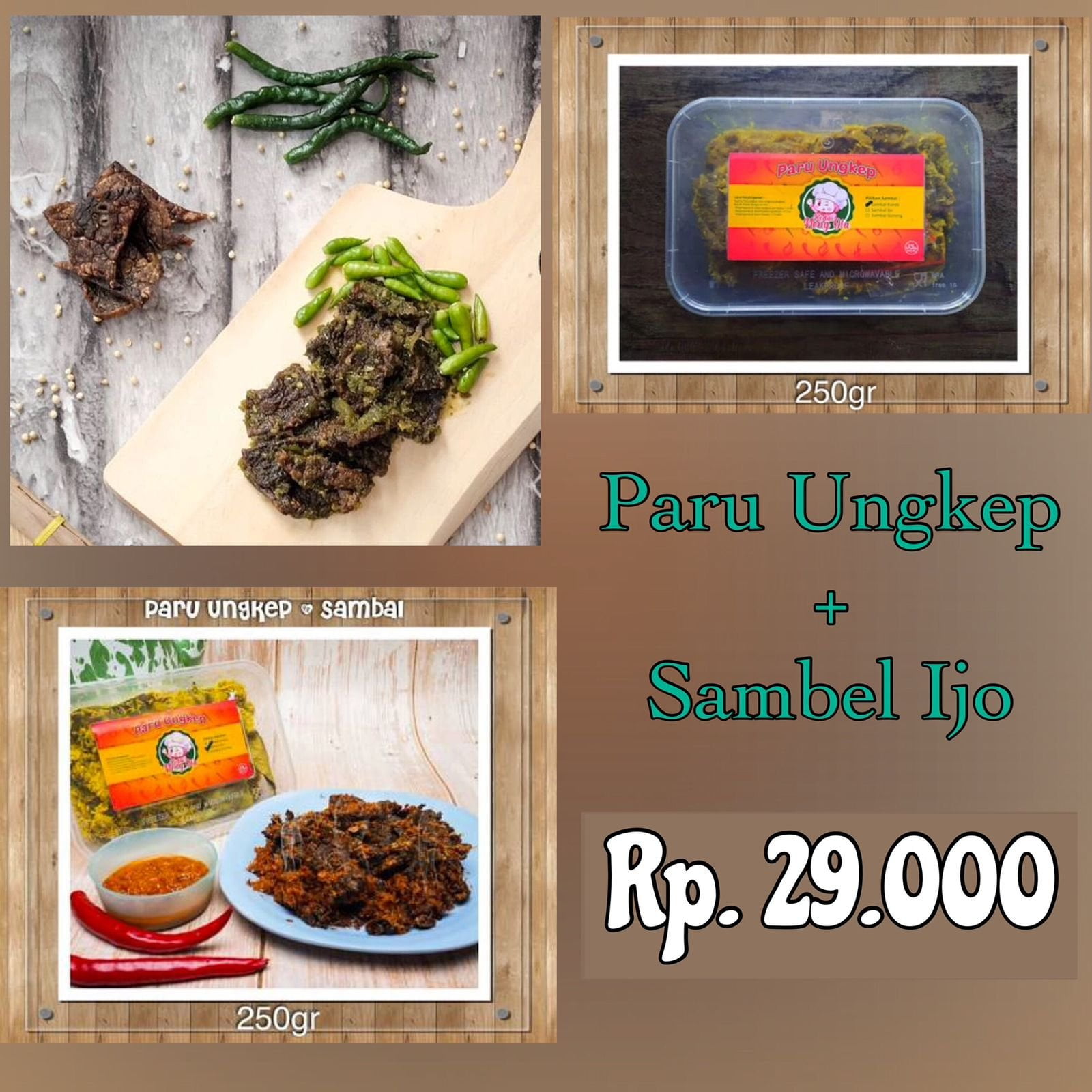 Paru Ungkep 250 Gr