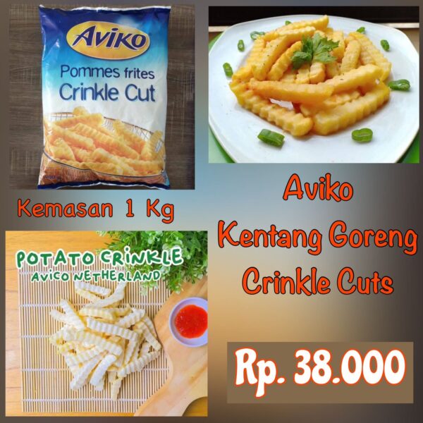 Kentang Aviko Crinkle Cut 1 Kg