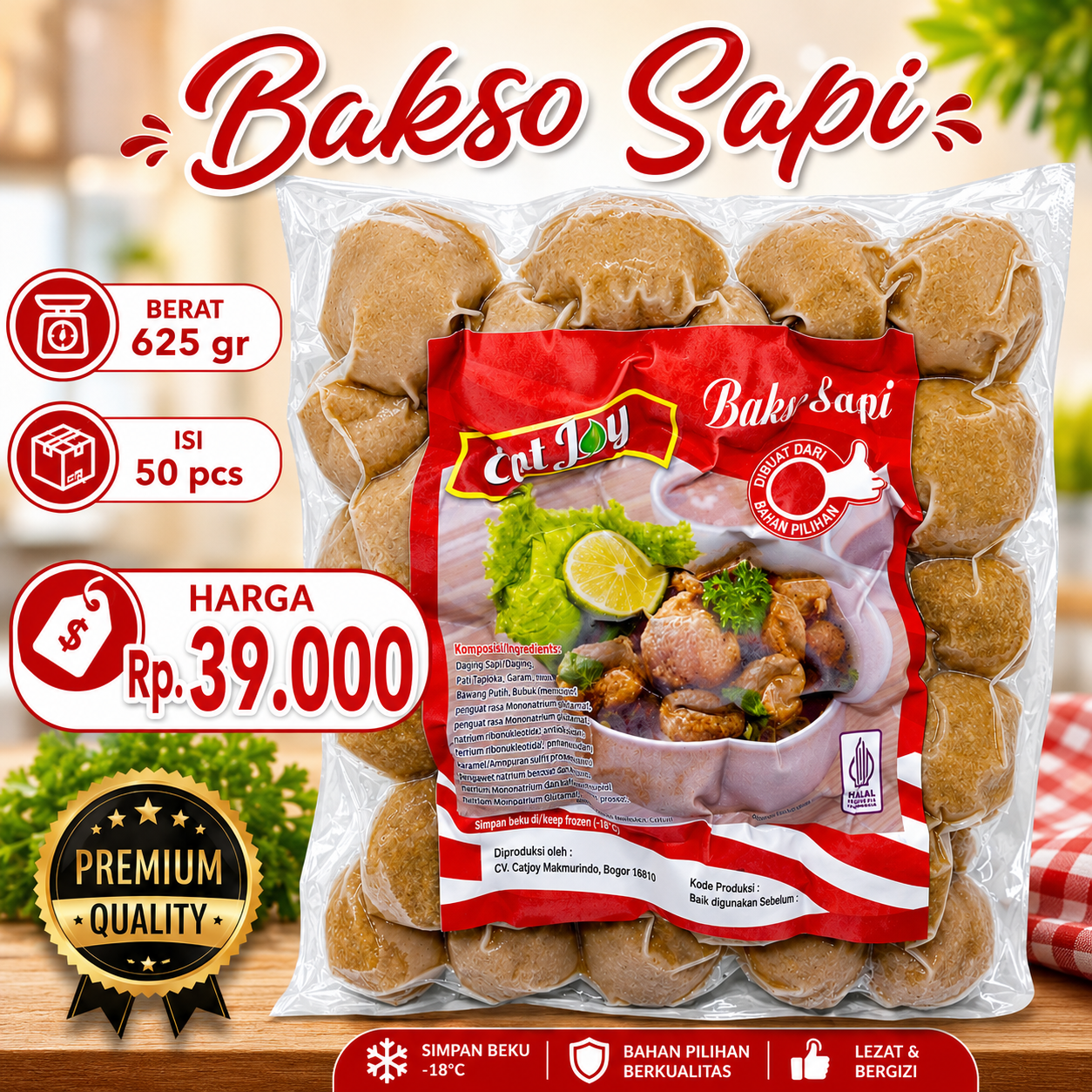 Eatjoy Bakso Sapi isi 50