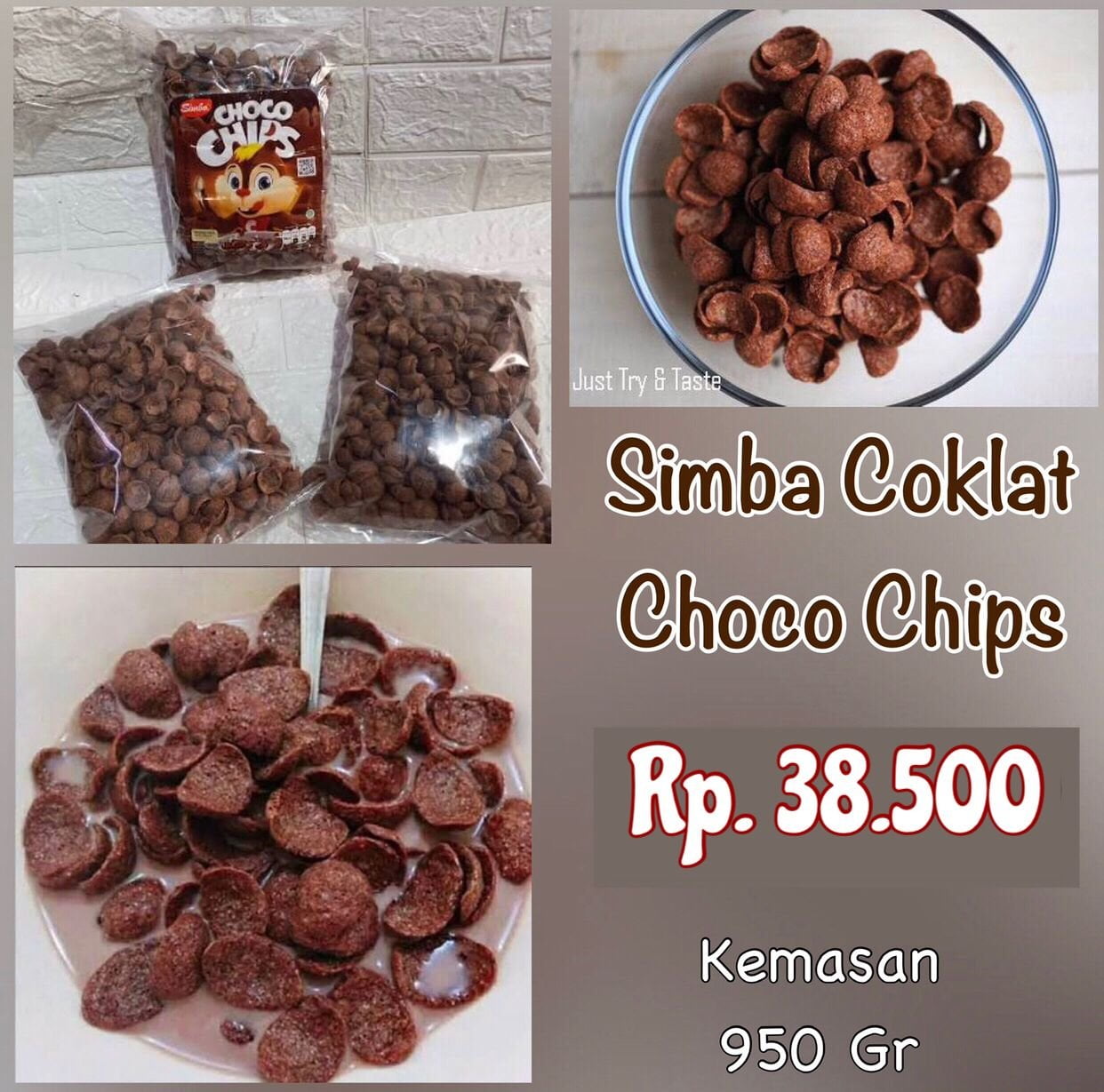 Simba Choco Chips Coklat 950Gr