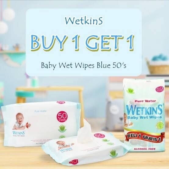 Tisu Basah Wetkins Biru