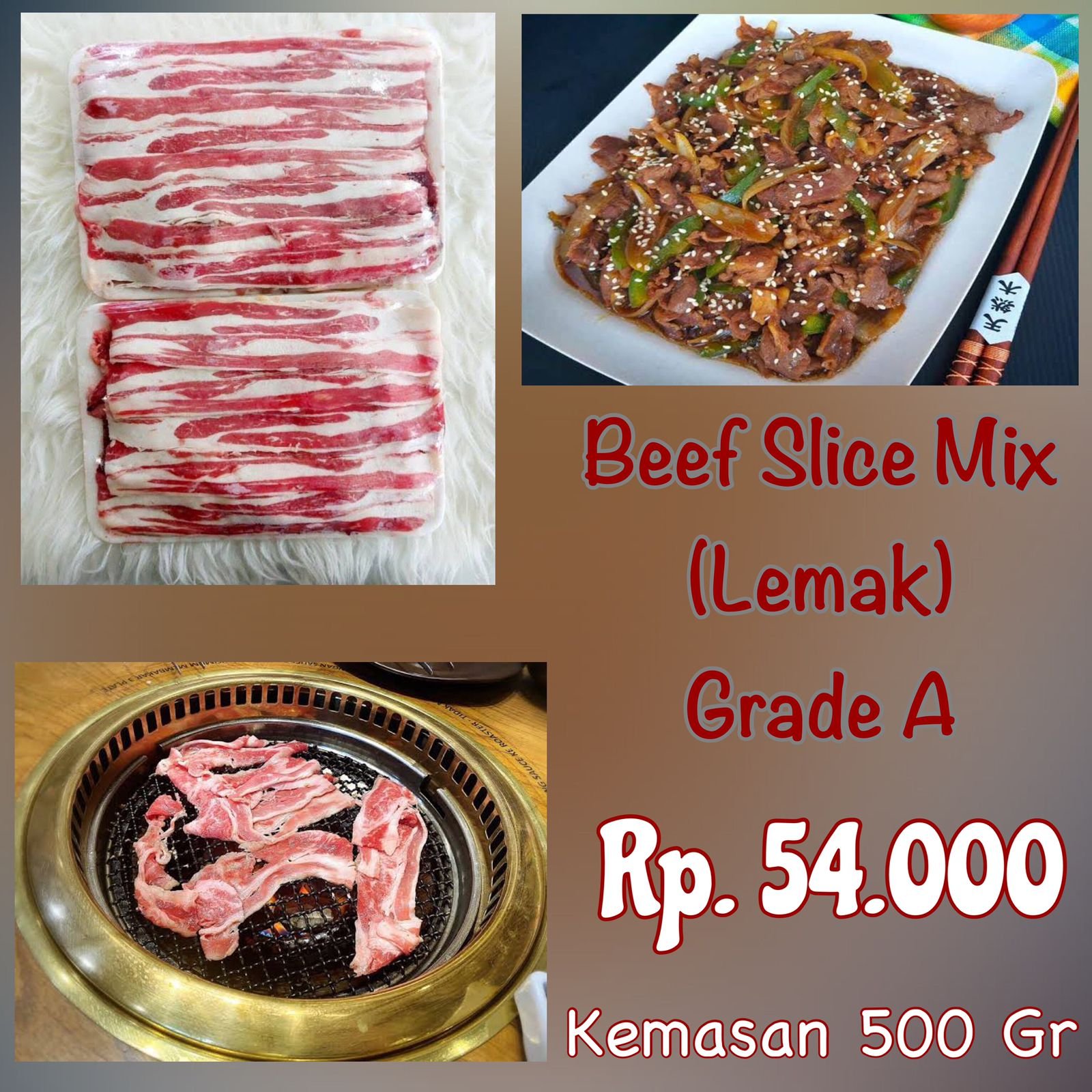Beef Slice Mix (Lemak)