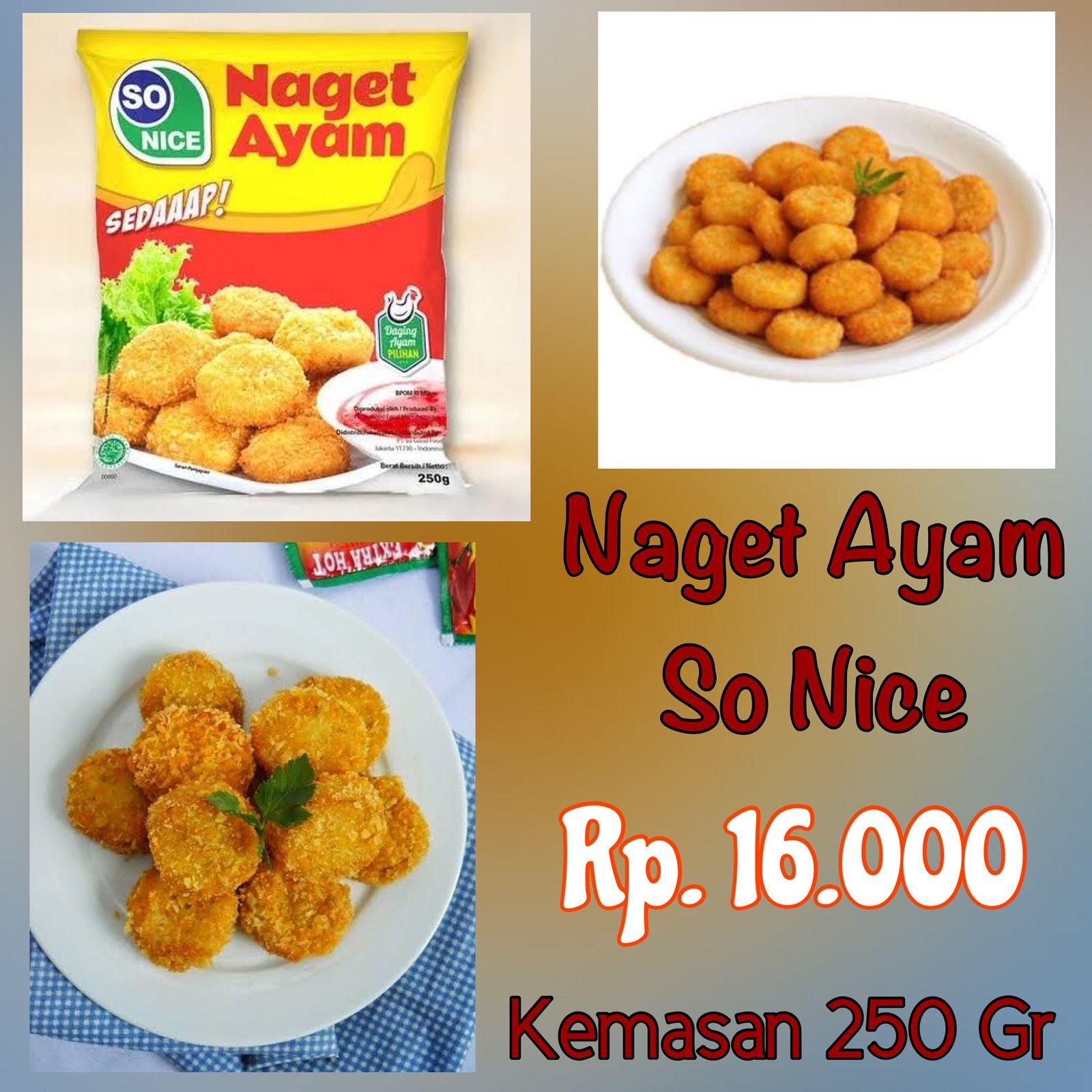 So Nice Nugget Ayam 250 Gr
