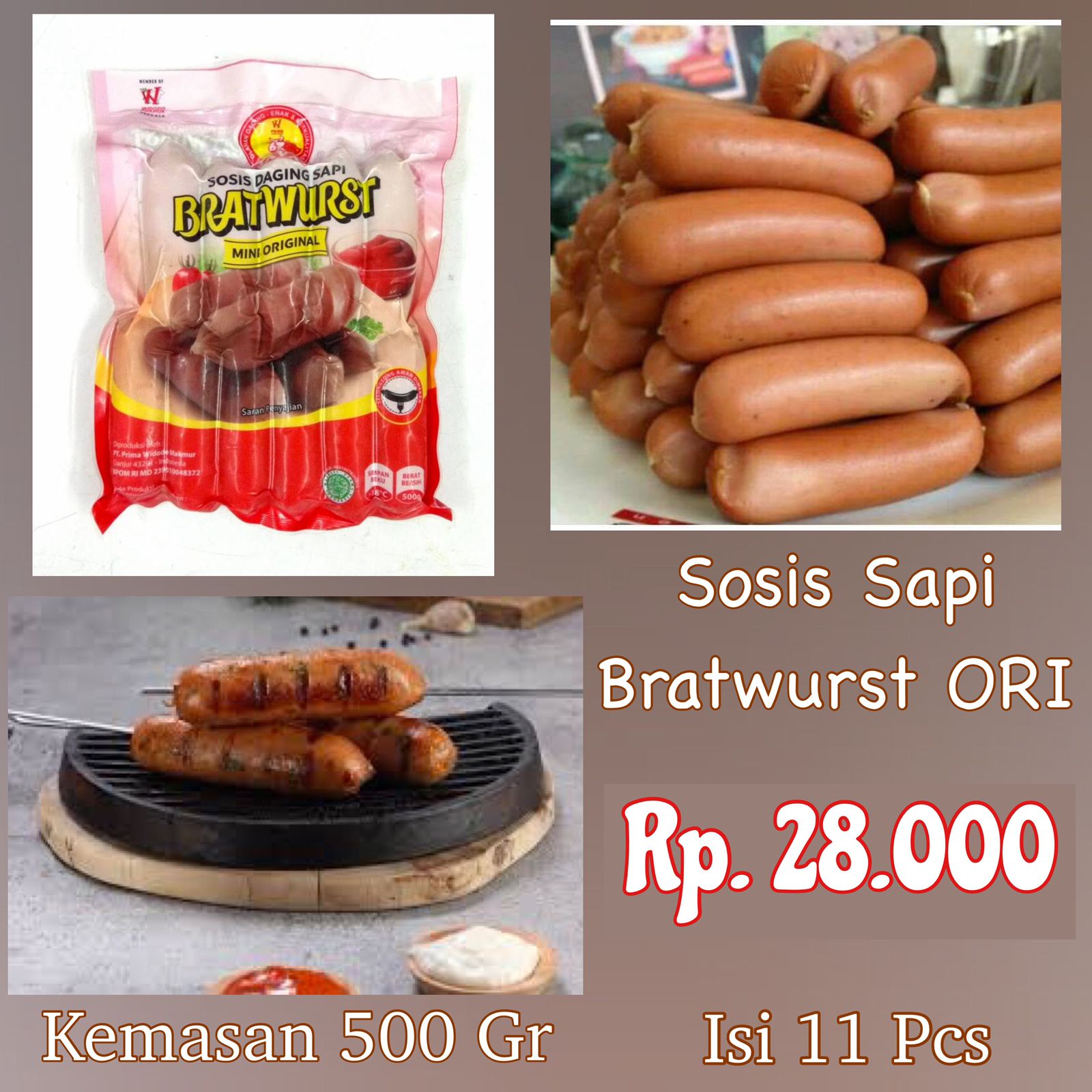 Java Sosis Sapi Bratwurst Ori
